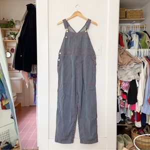 Big Bud Press Railroad Stripe Denim Original Overalls, size L